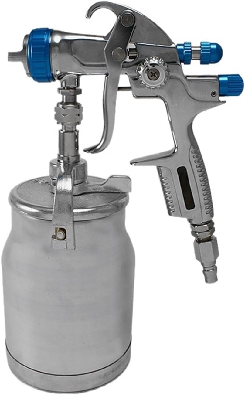 Car Surface Paint Spray Gun Pneumatic High Atomization Professional Industrial Paint Gun Upper Pot Lower Pot(4)