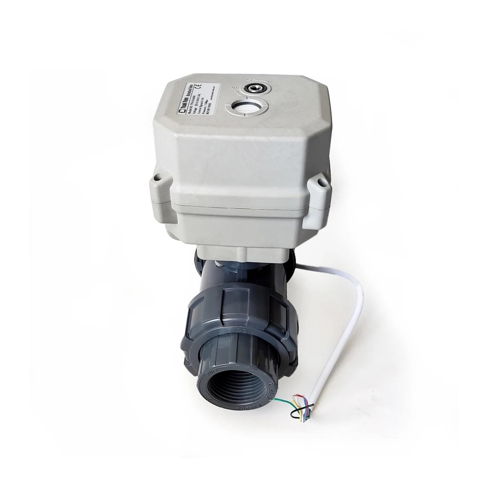 Zmotoryzowany zawór kulowy DN20 DC24V, automatyczny zawór wodny z ręcznym sterowaniem do hydrauliki (NPT, DC24V_CR301)