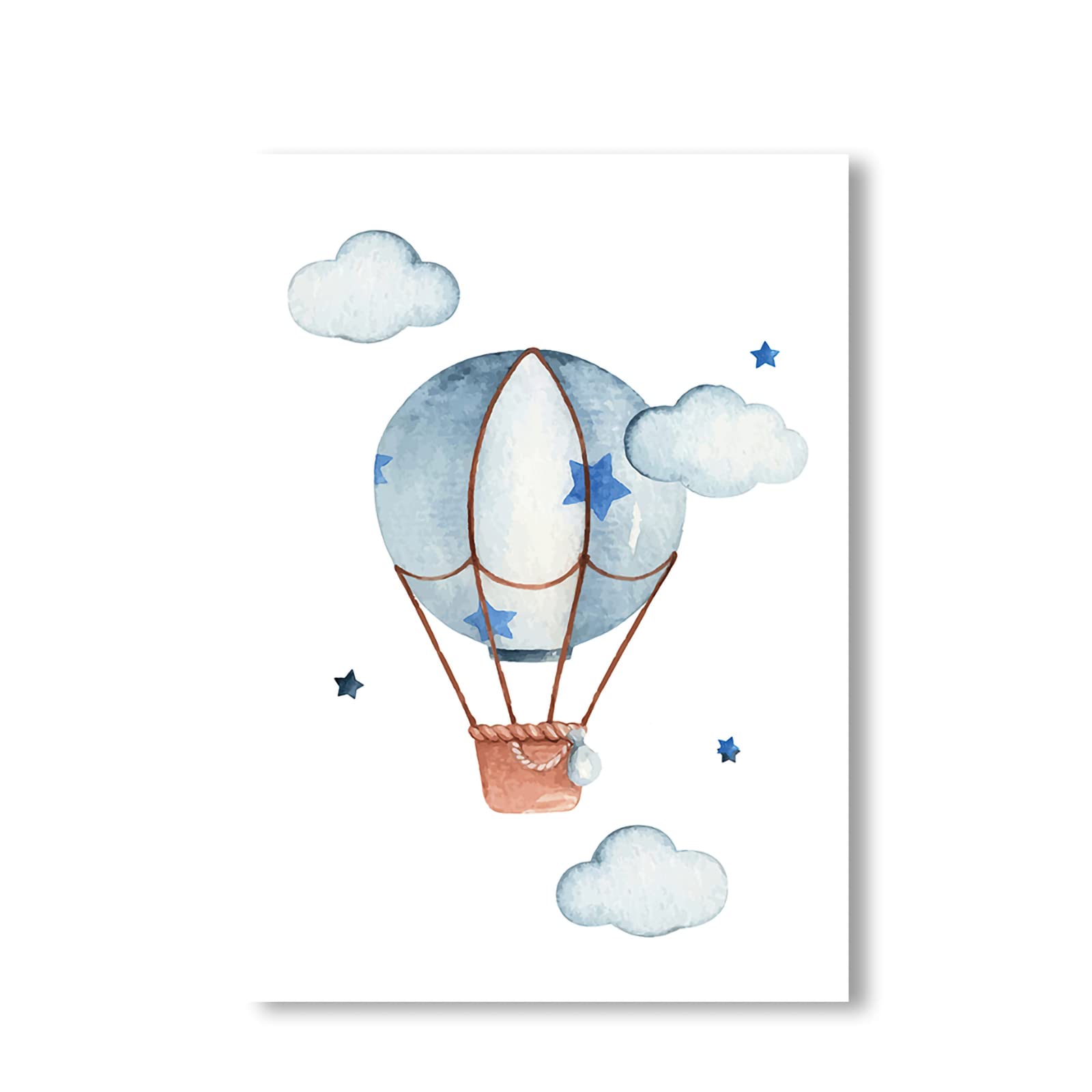 CULASIGN Set di 3 poster per cameretta dei bambini, formato A4, senza cornice, decorazione da parete per bambini, immagini per bambini, auto, aeroplani, palloncini caldi (DEF, 30 x 40 cm)