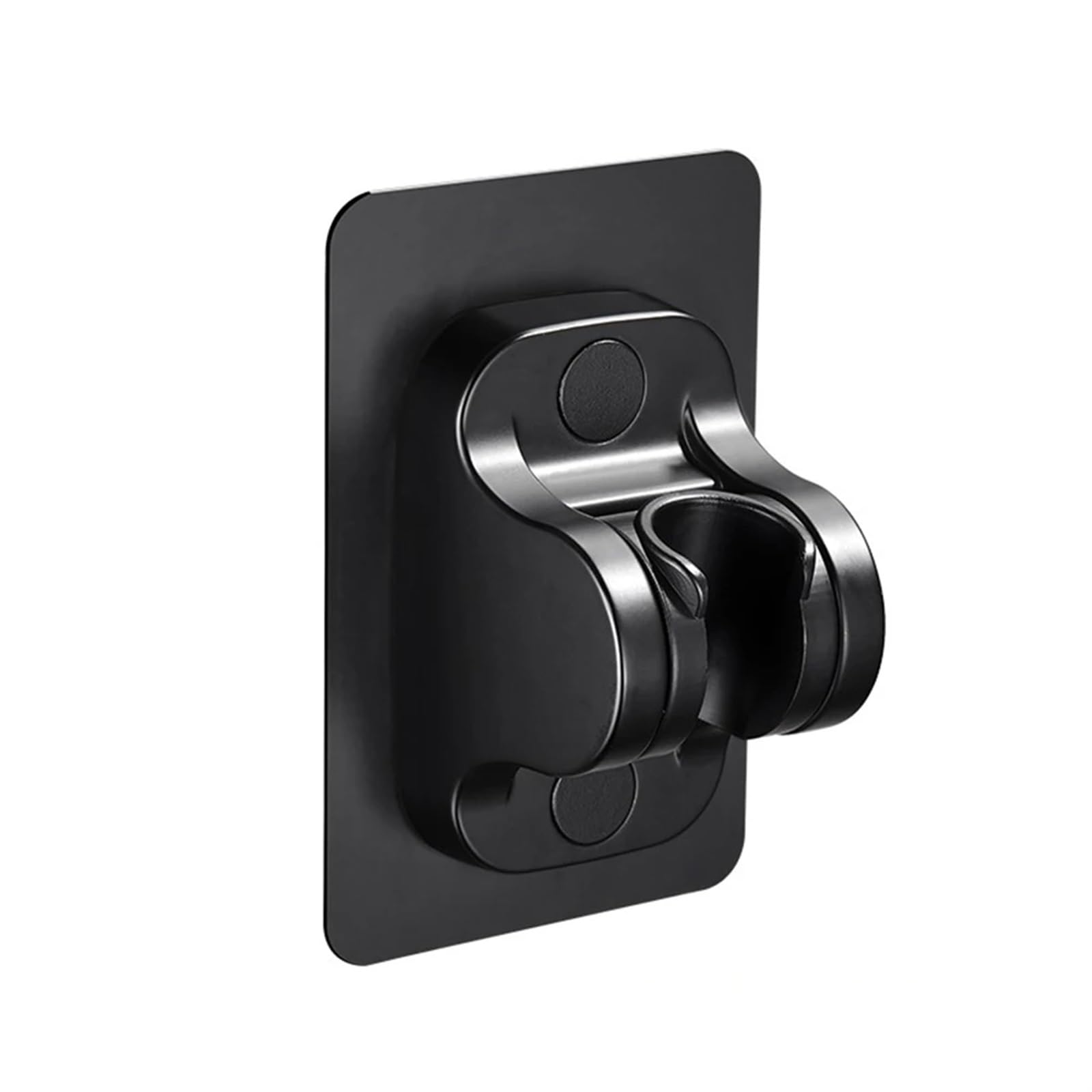 Shower Head Holder Punch Shower Holder Bathroom Head Nozzle Bracket 90 Degree Rotation(Black)
