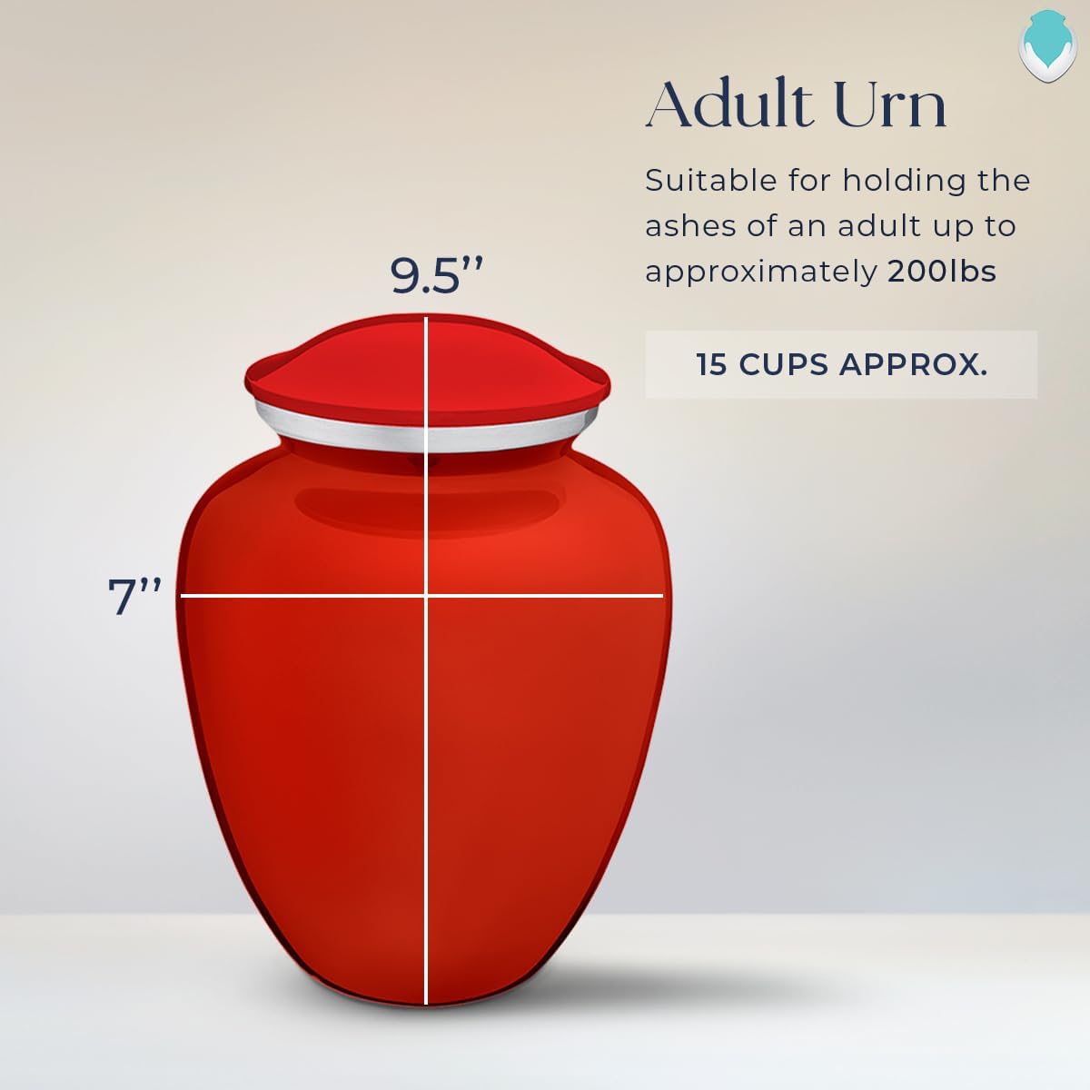 Geturns - Adult Personalized Motorcycle Cremation Urns for Human Ashes I Large Bright Red Funeral Urn for Men and Women I 200 lbs