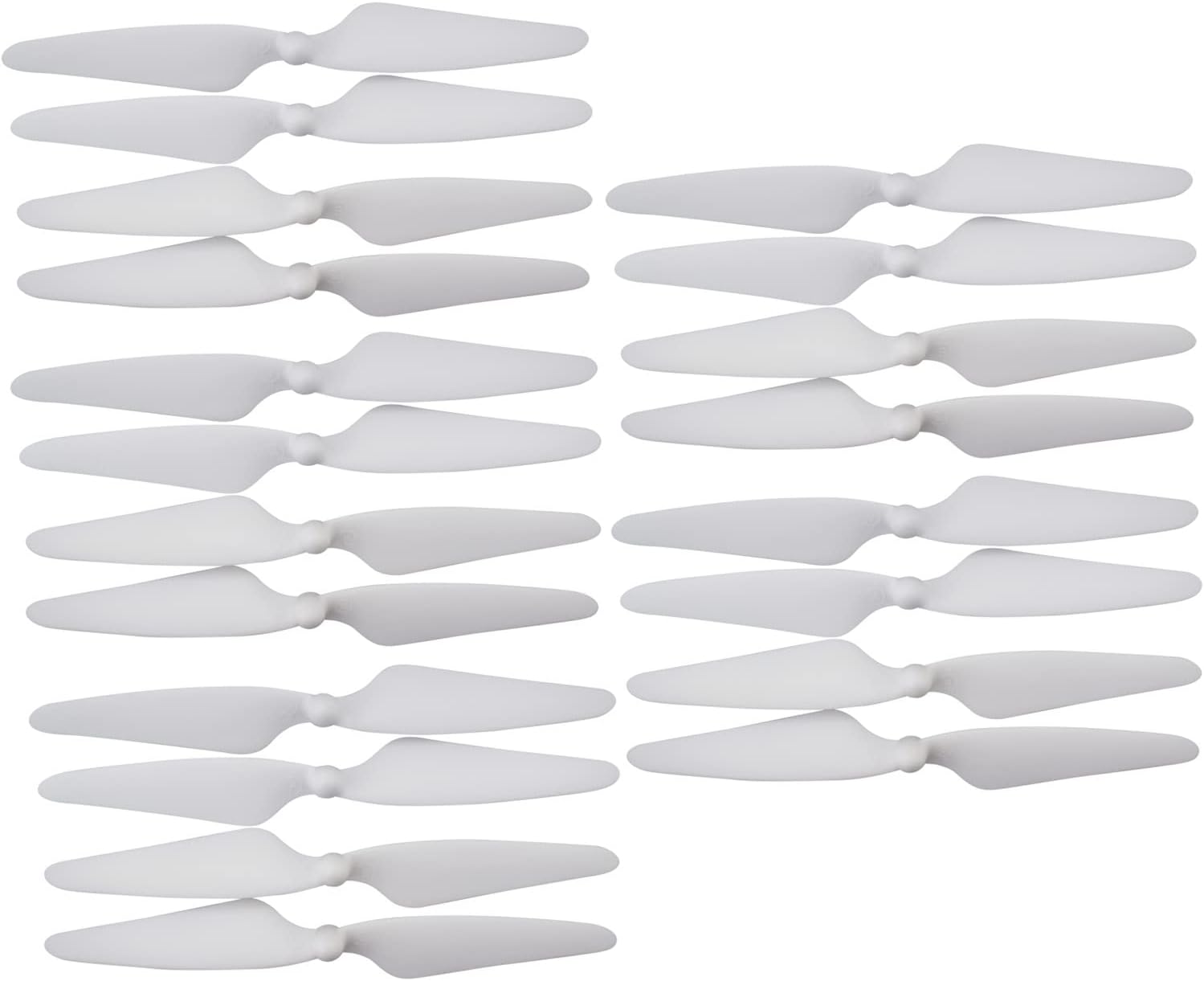 sea jump Accessories 20PCS for Hubsan H501s H501A H501C H501M H501S W H501S pro MJX B3 Bugs 3 B3H Bugs 3H F17 F100 Quadcopter Aircraft Spare Parts Aeromodel Drone Propellers White