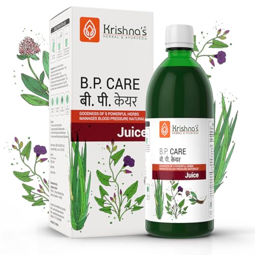 Krishna's BP Care Juice -1000 ml | Ayurvedic way to manage BP & Cholesterol Level with Sarpgandha, Shankhpishi & 4 natural herbs
