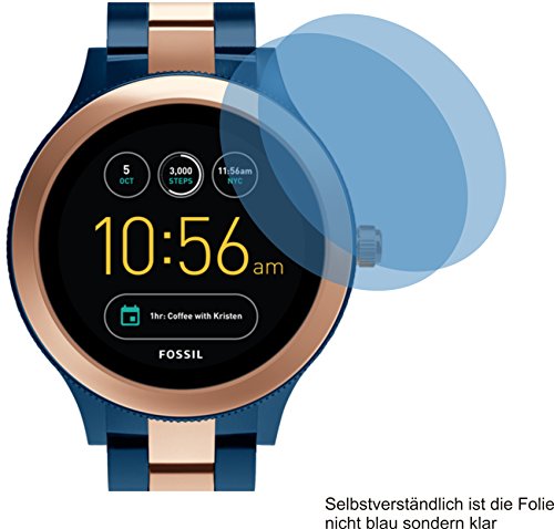 Preisvergleich Produktbild 4ProTec I 2X ANTIREFLEX matt Schutzfolie für Fossil Q Venture Displayschutzfolie Bildschirmschutzfolie Schutzhülle Displayschutz Displayfolie Folie