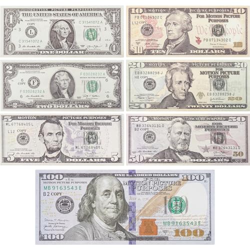 210-Piece Fake Money Set – Realistic Prop Money for Movies & Pranks – Play Money Bills for Photography, Videos, Parties & Education