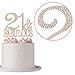 21 Cake Topper - Premium Rose Gold Metal. 21st Bday 21 and Fabulous Rhinestone Birthday Cake Topper Makes a Great Centerpiece, Birthday Party Decoration, and Keepsake - Now in a Protective Box