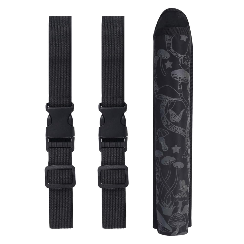 Folding Fan Sleeves,Reflective Rave Fan Holster with Adjustable Elastic Straps for Music Circuit Parties Festival