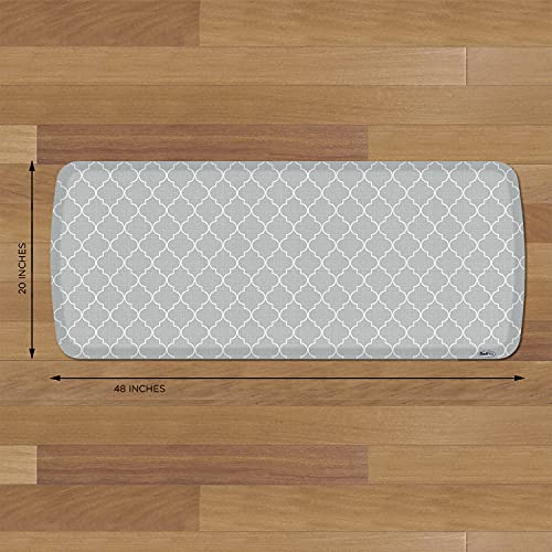 Gelpro Elite Premier Anti-Fatigue Kitchen Comfort Floor Mat, 20X48, Lattice Light Grey Stain Resistant Surface With Therapeutic Gel And Energy-Return Foam For Health & Wellness #TOP5