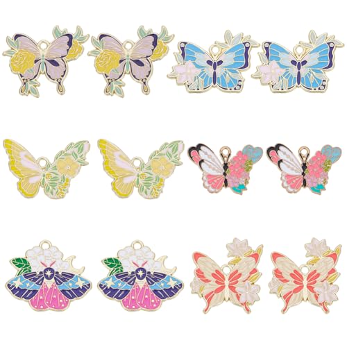 Breloques papillon en émail robuste pour réparer et raviver vos bijoux