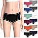 Sexy Basics Womens 12 Pack Grab Bag Cotton Spandex Boyshort Briefs, Colors May Vary (Large - 7, Assorted Solids)