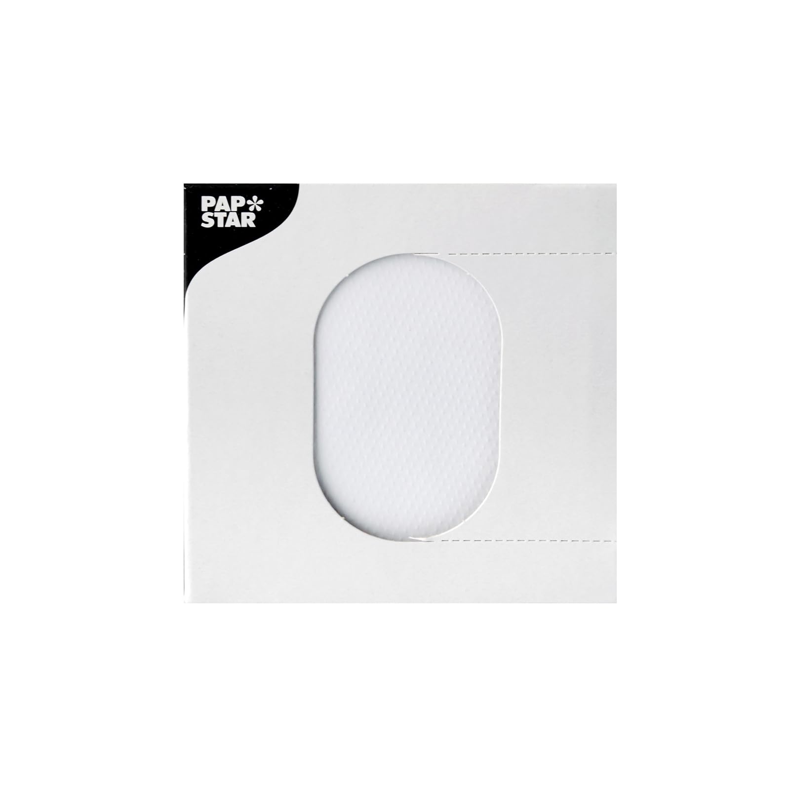 Papstar 12296 - Posavasos (Papel, diámetro: 8,5 cm), Color Blanco