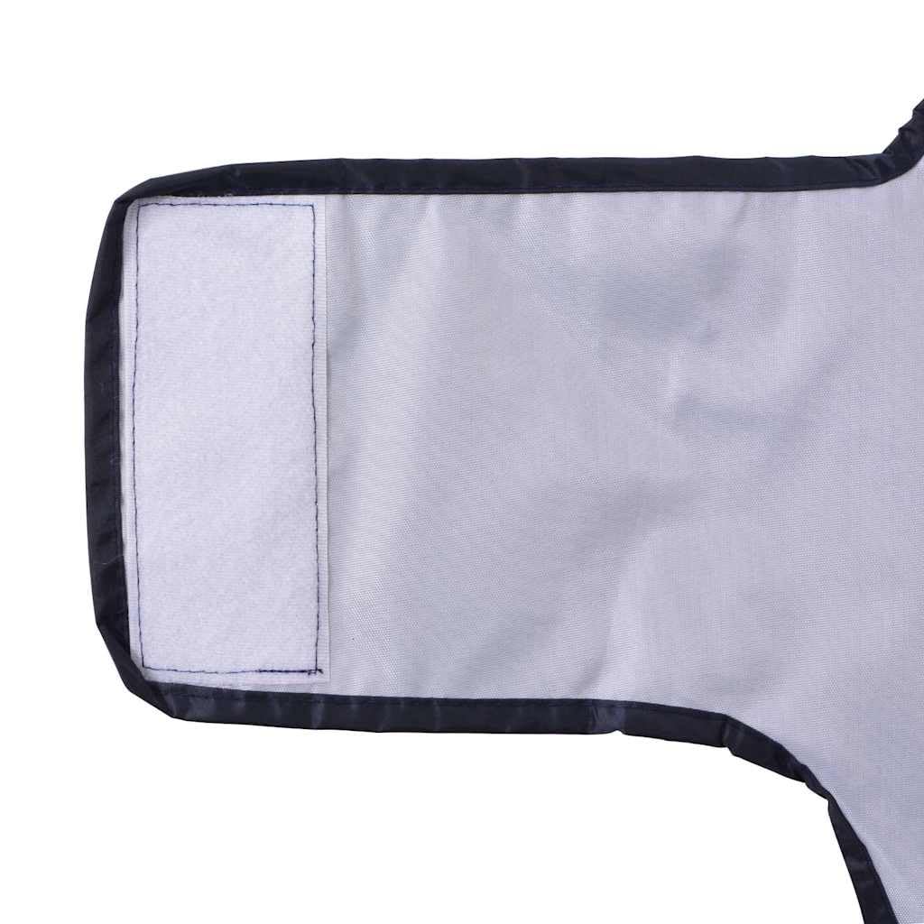 Cappotto impermeabile per cani in poliestere, blu navy, S, con strisce riflettenti, antivento, impermeabile, traspirante, per autunno, inverno, outdoor, gassa, protezione asciutta e calda