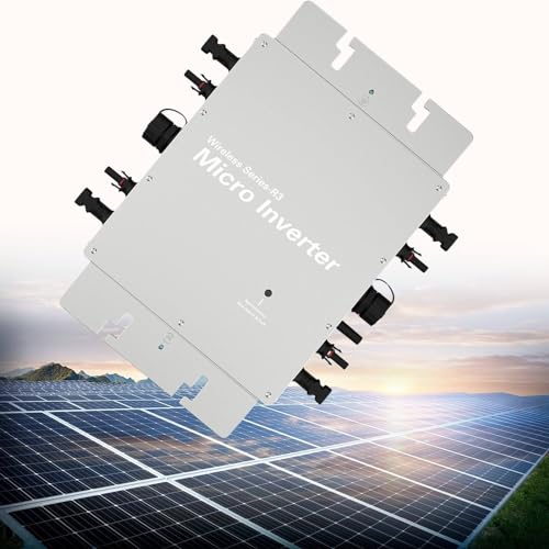 Microinversor solar 1200W con protección impermeable IP65 y conversión eficiente DC a AC 1