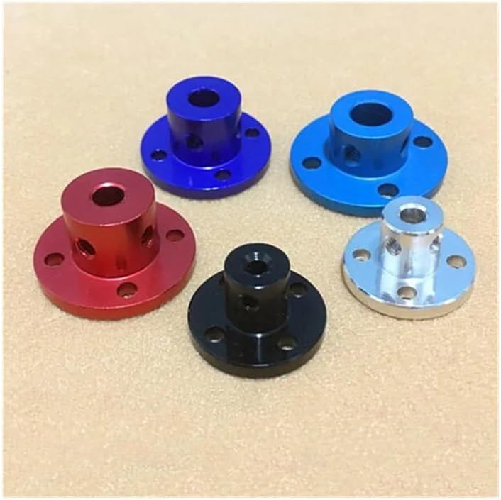 1Pc Rigid Flange Coupling 3mm/4mm/5mm/6mm/8mm Electronic Starter Guide Shaft Coupler Connector Axis Bearing Fittin Industrial Motors(6mm Navy Blue Color)