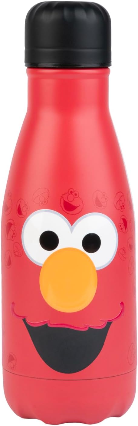 Elmo Sesame Street Metal Hot&Cold Bottle 260 ml - 9 oz | 260ml Water Bottle | Sesame Street Gifts | Hot and Cold Water Bottle | Water Bottle Metal | Cute Water Bottle