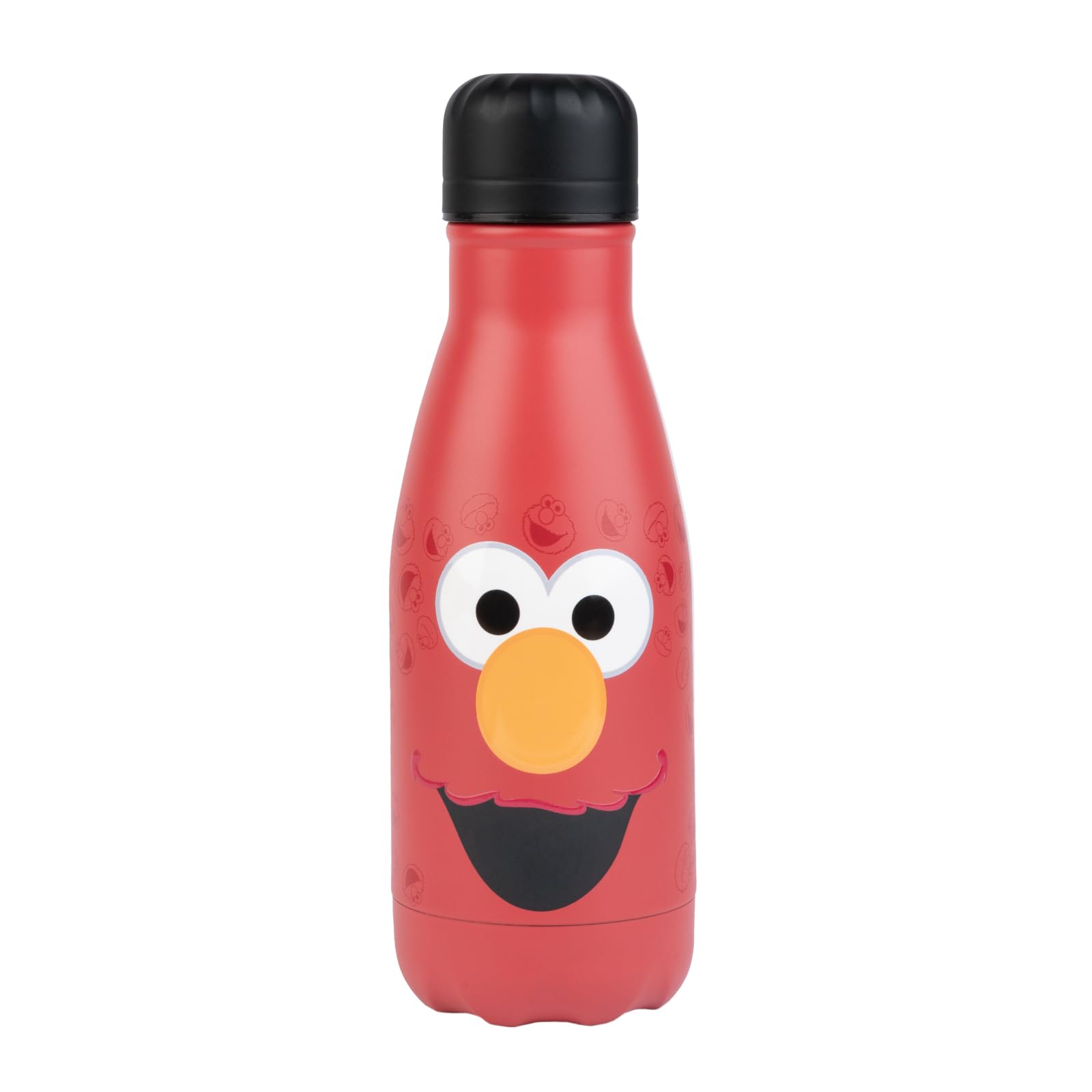 Grupo Erik Elmo Sesame Street Metal Hot&Cold Bottle 260 ml - 9 oz | 260ml Water Bottle | Sesame Street Gifts | Hot and Cold Water Bottle | Water Bottle Metal | Cute Water Bottle