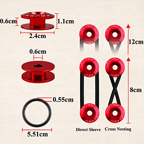 Heart Horse Rear Tow Towing Hook For Universal Car, Bumper Quick Release Front Rear Bumper Fasteners, Decorative Tow Strap Personalized With Chinese Slogan (Red) #TOP3