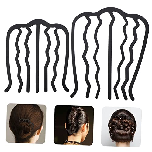 NOLITOY 4 Peças Garfo De Cabelo Lateral Ferro Em U Palitos De Cabelo Penteado Garfo De Cabelo Clipe