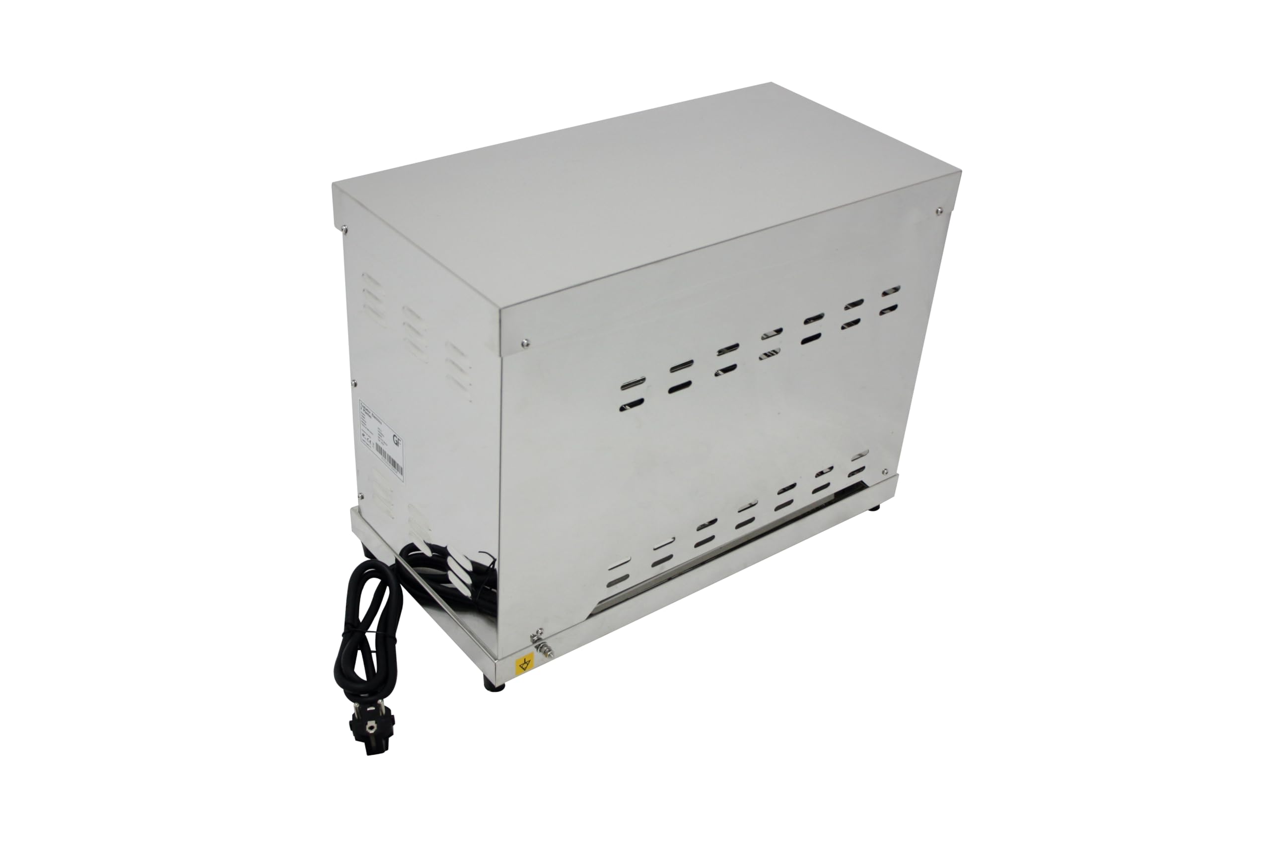 Grille-pain électrique industriel à quartz 2 étages, 3000 W, acier inoxydable, grille et plateau ramasse-miettes amovibles, usage professionnel hôtellerie