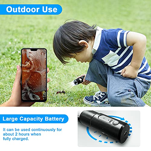 Digitales Mikroskop, Drahtlos Mikroskop 50x-1000x Vergrößerung Handheld USB HD Inspektionskamera WiFi Mikroskop Kamera… – Bild 6