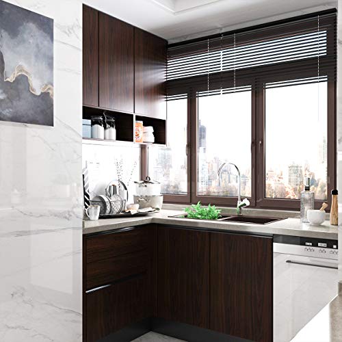 Dark Brown Wood Grain Contact Paper Thick Walnut Wood Wallpaper Peel Stick Black Walnut Wood Look Wall Paper Removable Adhesive Waterproof Wall Covering Decoration Countertop Table Counter Vinyl Wrap #TOP7