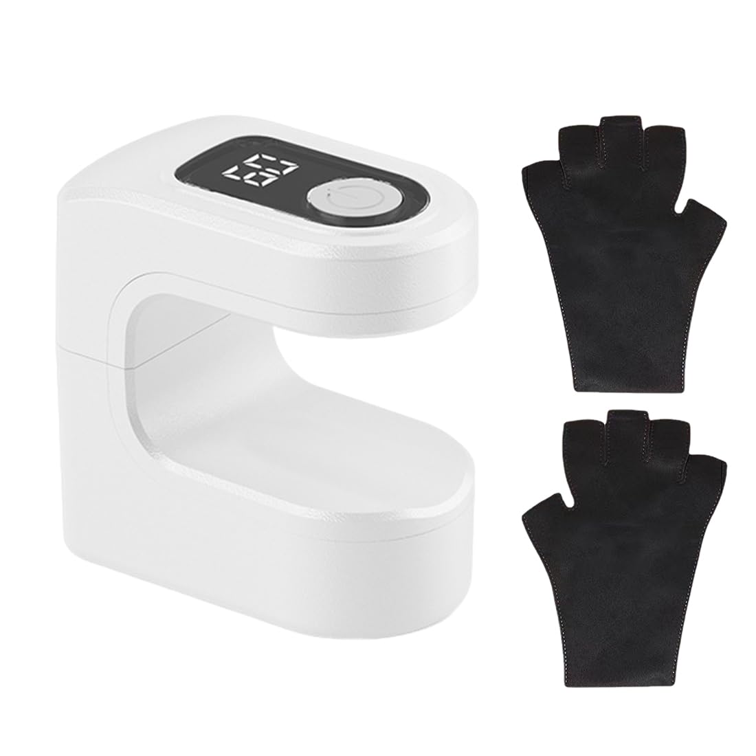 Lampada UV Unghie Portatile Mini Luce Rossa LED Asciugatore Gel Ricaricabile USB-C 300mAh 3W con Timer 30/60s Professionale per Manicure Ricostruzione Unghie