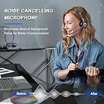 Callez Computer Headset, 3.5mm Cell Phone Headset with Mic Noise Cancelling, USB-C Wired Headphone for PC Laptop Mac iPhone Samsung Zoom Teams Call Center Home Office Work, in-line Controls - Image 2