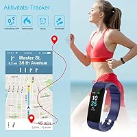 LEBEXY Fitness Armband Wasserdicht IP68 | Fitness Tracker Uhr | Smartwatch Schrittzähler Aktivitätstracker | Kalorienzähler Sportuhr eingebautes GPS, S2-Version, Blau – Ansicht 5