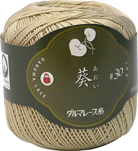 DARUMA レース糸 葵 レース糸 #30 Col.16 ベージュ 系 25g 約145m 3玉セット 01-2370