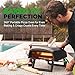 NutriChef Outdoor Pizza Oven with 360° Rotating Pizza Stone | Cooks 12