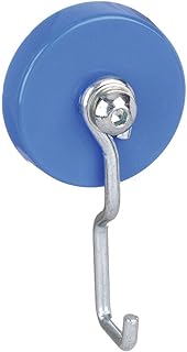 Magnet Source Reversible Hook, Silver, 2.25 in., 25 lb.