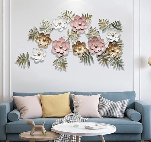 Image of ZasaDecor Iron Metal Wall Art Hanging (Multicolour, 43 X 25 Inch)