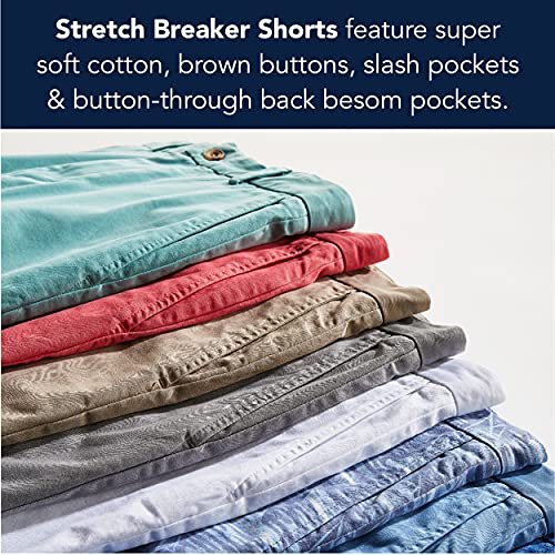 Vineyard Vines Mens 9" Inch Stretch Breaker Shorts, Stone, 35 Us #TOP4