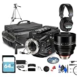 Blackmagic Design URSA Mini Pro 12K (PL) | Super 35 Digital Cinema Camera with 12K Resolution & PL Mount | Film, Commercial & Studio Production (CINEURSAMUPRO12K) + 135mm T2.2 Lens + More