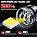 CHUSYYRAY Compatible with Ford Focus Fog Light Assembly 2012 2013 2014, LED Bumper Fog Light Driving Lamp 3.5 Inch, 6000K 500% Brighter White, IP68 Waterproof, Pack of 2