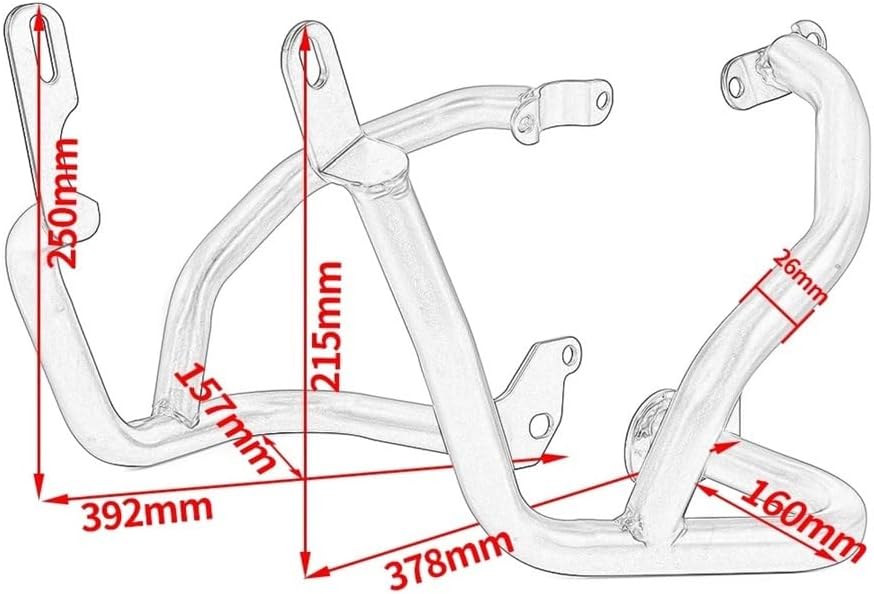 Engine Guard Crash Bars For 400NK FOR 650NK 2016-2020 Motorcycle Highway Stunt Cage Crash Bar Engine Guard Bumper Frame Protector Motorbike Crash Bar Bumper