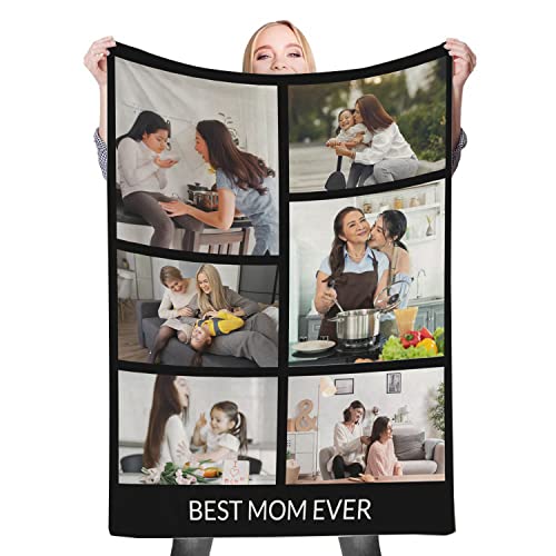 Ibedding Custom Blanket Gifts To My Mom Photo Blankets Using My Own Photos Personalized Picture Collage Blanket For Mother's Day #TOP16