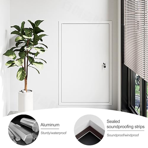 Panel decorativo gris de aluminio resistente para inspección de techos 5