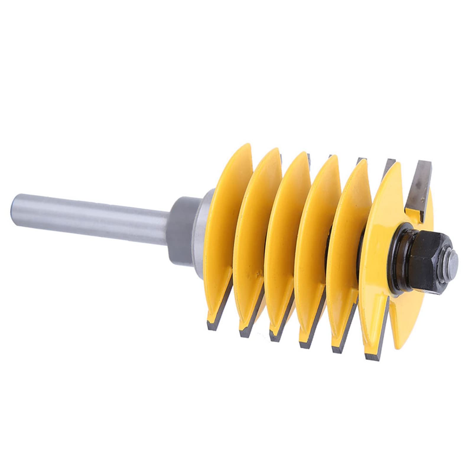 Akozon Broca Enrutadora para Juntas de Dedo con Vástago de 8 Mm, Cortador de Juntas de Espiga para Fresado de Carpintería Antirretroceso, Compatible con Fresadoras y Cortadoras