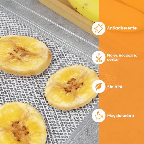 Miniatura 2 de Aieve Deshidratador De Silicona Antiadherente, Hojas Para Secador De Frutas, Sin Bpa, Alfombrilla De Piel De Frutas 17 X 26 Cm