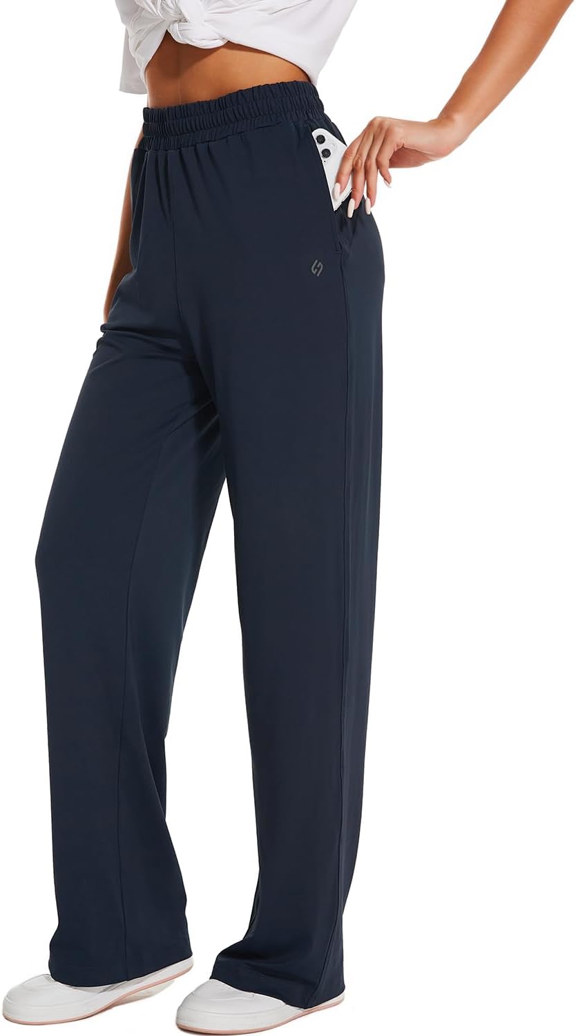 HOdo 32"/34"/36" Inseam Womens Tall Yoga Sweatpants Quick Dry Long Joggers Lounge Yoga Pants with Pockets - Image 7