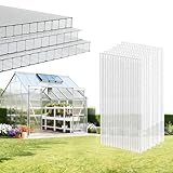 EVERECO 6 Pcs Polycarbonate Greenhouse Panels, 4'FT x 2'FT x 0.24