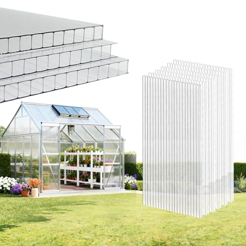 6 Pcs Greenhouse Polycarbonate Panels 4ft x 2ft