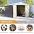 Patiowell 12 x 8 FT Outdoor Storage Shed, Large Metal Shed Storage with Lockable Doors and Steel Frame, Utility Tool Outside Storage Shed for Garden, Patio, Backyard, Gray