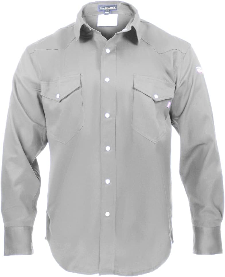 Just In Trend Flame Resistant Light Weight FR Shirt for Men - 88% Cotton, 12% Nylon, 7oz, NFPA 2112