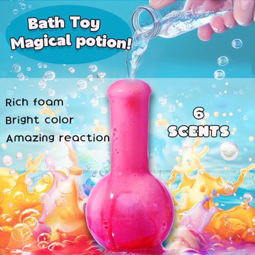 Mecids Magic Potion Bubble Bath Bombs For Kids - Safe & Non-Toxic Bath Color Tablets Bath Potions For Toddlers Ages 4-12 Fun Science Kit Gift For Birthday thumb #6