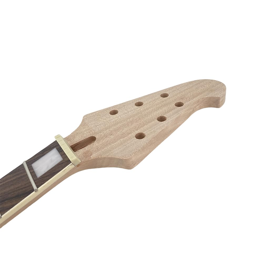 Amazon | Yinfente ギターネック 22 フレット 24.75インチ Flying V