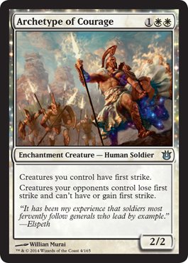 Magic: the Gathering - Archetype of Courage (4/165) - Born of The Gods