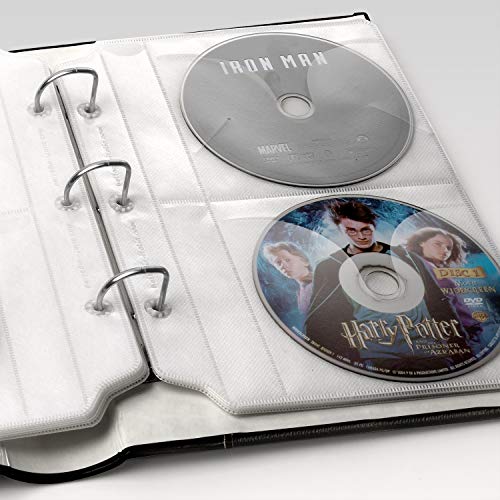 Bellagio-Italia Classic Dvd Binder Assortment - Includes Black, Brown, And Burgundy - Store 144 Discs #TOP5