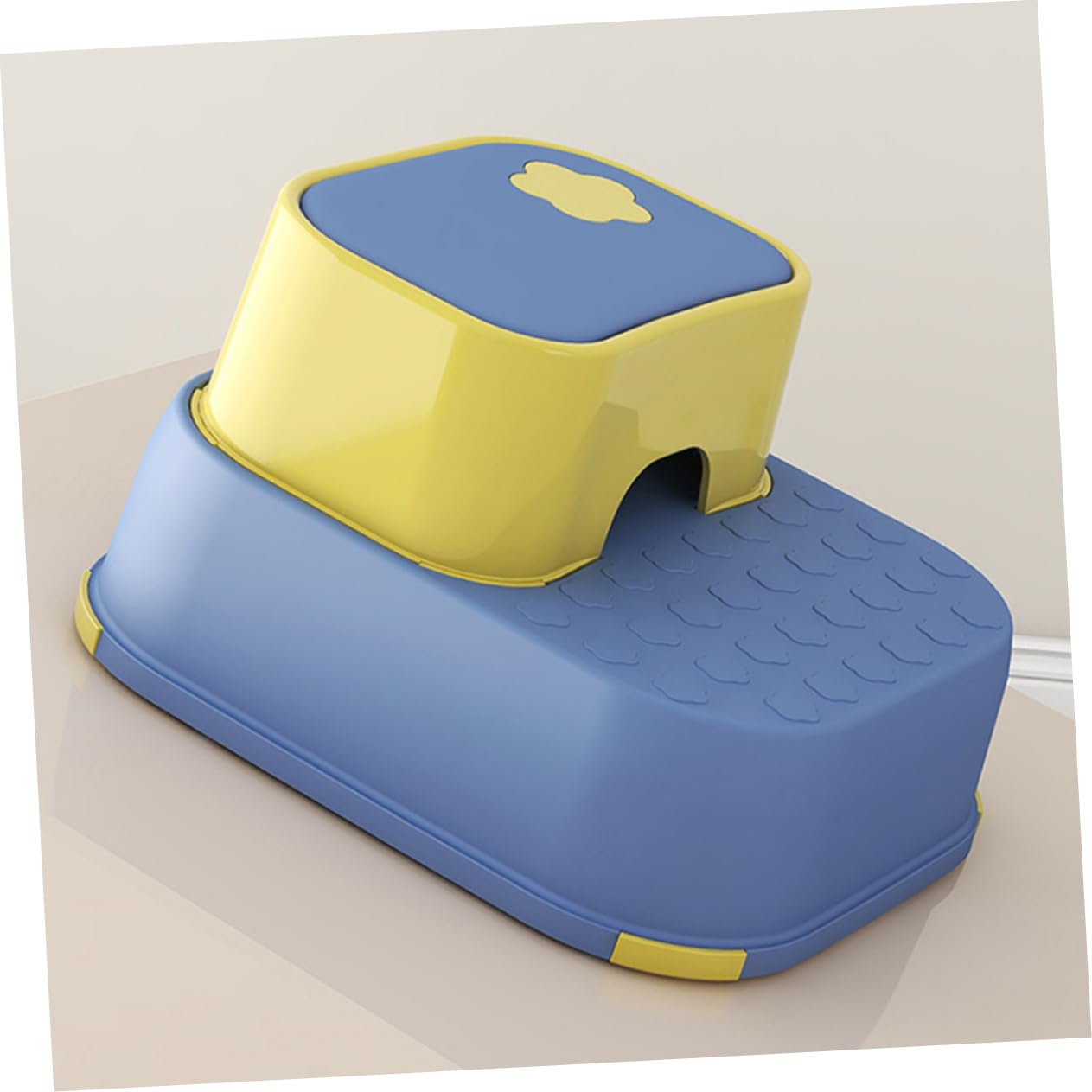 POPETPOP Infantil Antideslizante de Doble Escalón para Baño y Cocina Escalera de Seguridad para Cambiar Zapatos y Uso Hogar Diseño y Ligero